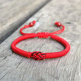 Adjustable Red String Couple Bracelet Yoga Meditation Jewelry
