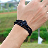 Men's Turtle Bracelet Multilayer Cord Chain Beach Surfer