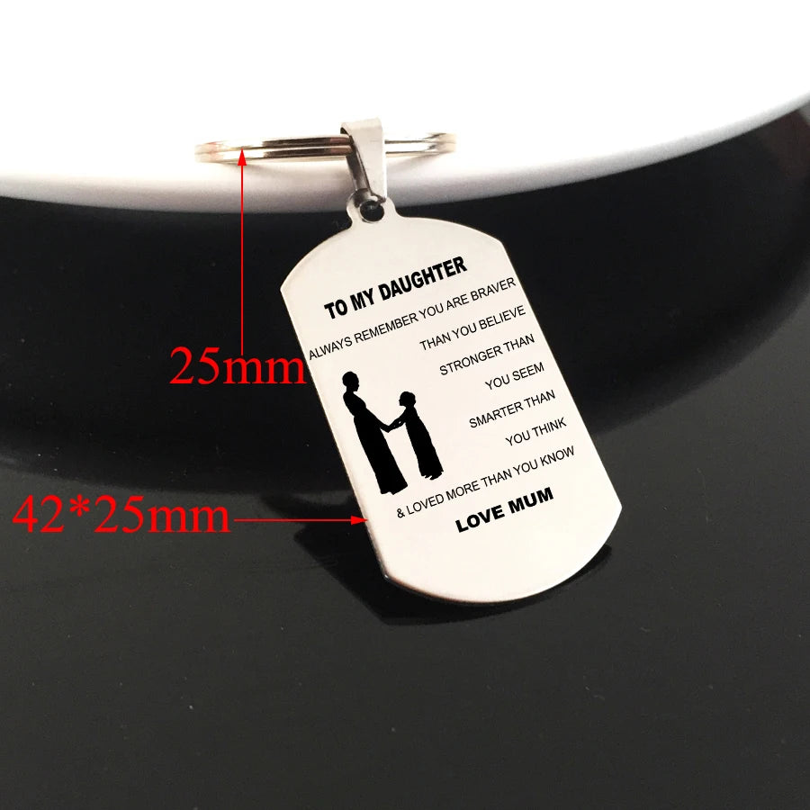 Engraved Family Jewelry Dog Tag - Thanksgiving Gift