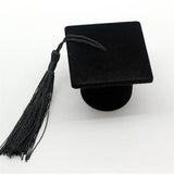 Flocked Velvet Cap Ring/Earring Box Graduation Gift Class Of Hat Box Storage Cas