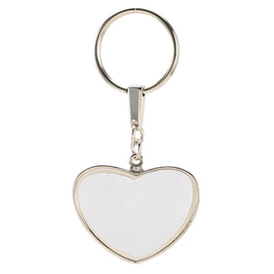 Heart Shape Blank Thermal Transfer Keychain Sublimation Blank Keychain