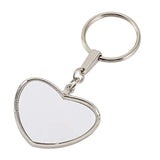 Heart Shape Blank Thermal Transfer Keychain Sublimation Blank Keychain
