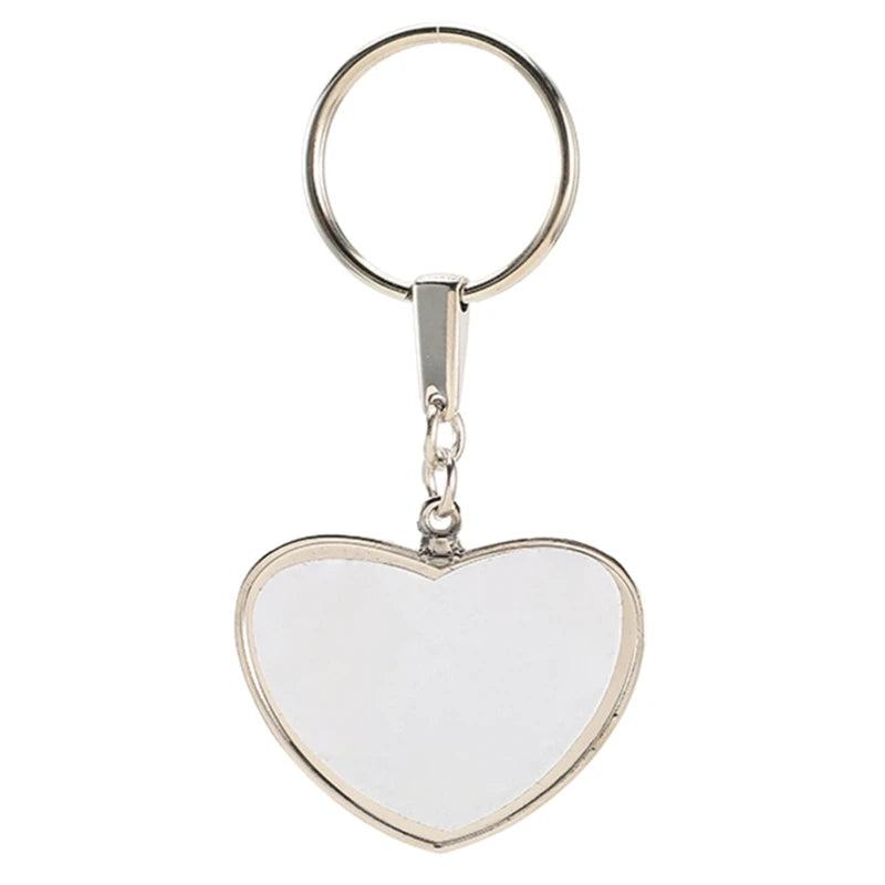 Heart Shape Blank Thermal Transfer Keychain Sublimation Blank Keychain
