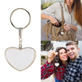 Heart Shape Blank Thermal Transfer Keychain Sublimation Blank Keychain
