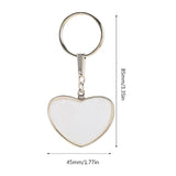 Heart Shape Blank Thermal Transfer Keychain Sublimation Blank Keychain