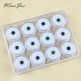 Round Acrylic Jar Loose Diamond Gems Holder Storage Box Transparent