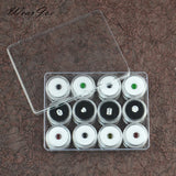 Round Acrylic Jar Loose Diamond Gems Holder Storage Box Transparent