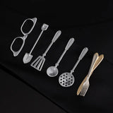 Fork Glasses Tie Pin Shirts Tie Clip Bar Accessories
