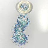 12 Colors Resin Sequins Glitter Chunky Holographic Glitter for Art Craft