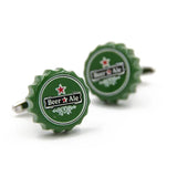 Novelty Cola/ Whiskey/ Coffee Cup/ Beer Cap Cuff Links