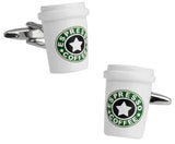 Novelty Cola/ Whiskey/ Coffee Cup/ Beer Cap Cuff Links