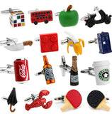 Novelty Cola/ Whiskey/ Coffee Cup/ Beer Cap Cuff Links