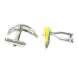 Banana Cuff Links Yellow Fruit Father's Birthday Wedding Cuff Links