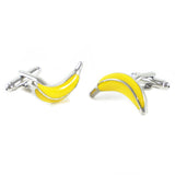 Banana Cuff Links Yellow Fruit Father's Birthday Wedding Cuff Links