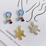 Alloy Drop Oil Abstract Puzzle DIY Necklace Earrings