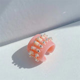 Funny Dental Braces Resin Ring Alternative Jewelry for Women Men
