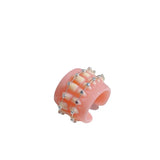 Funny Dental Braces Resin Ring Alternative Jewelry for Women Men