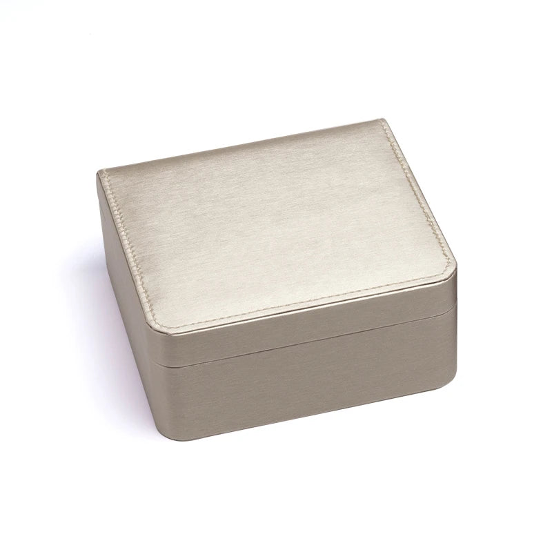 PU Leather Ring Jewelry Display Square Geometric Packaging Box
