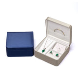 PU Leather Ring Jewelry Display Square Geometric Packaging Box
