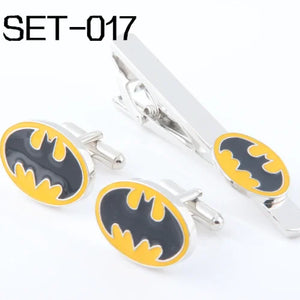 Superhero Series Tie Clip & Cufflinks Set