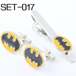 Superhero Series Tie Clip & Cufflinks Set