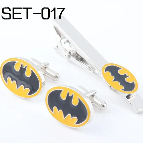 Superhero Series Tie Clip & Cufflinks Set