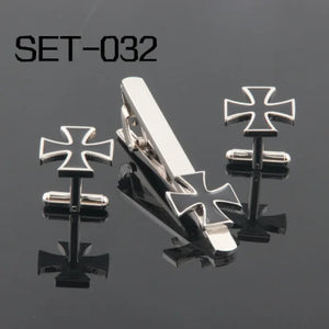Novelty Tie Clip & Cufflinks Set 032 The Crusades