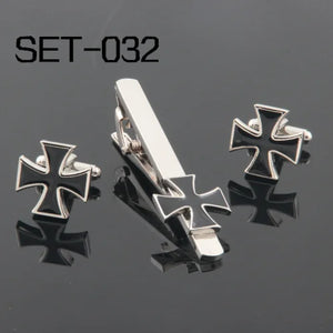 Novelty Tie Clip & Cufflinks Set 032 The Crusades