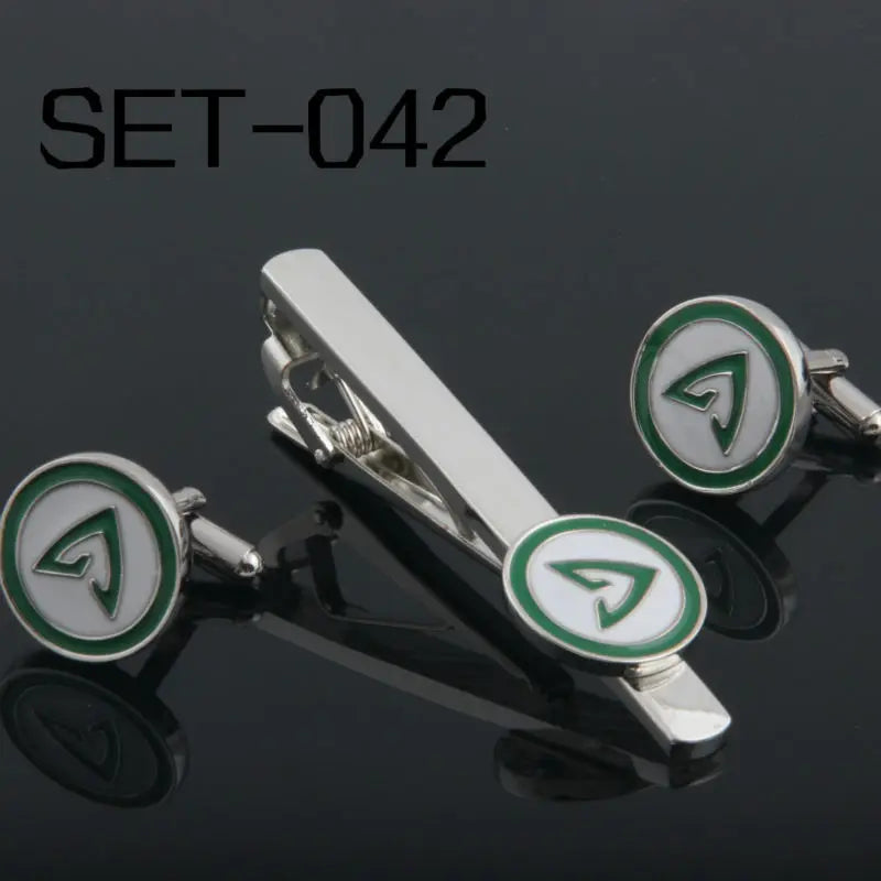 Novelty Arrow Tie Clip & Cufflinks Set