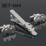 Novelty Tie Clips & Cufflinks Set, Mixed Set 044