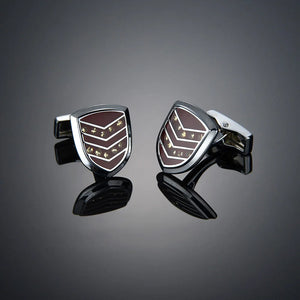 Red Fire Engine Cufflinks for Men Shirt Cuff Links