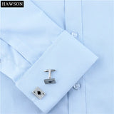 Men's French Shirt Poker Cufflinks Brushed Copper Cuff Links