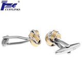 Metal Knots Cufflink Cuff Link 2 Pairs Stainless Steel