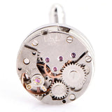 Watch Movement Cufflinks for Men Jewelry Shirt Cuffs