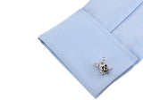 Pirate Skull Vintage Style Copper Cuff Links