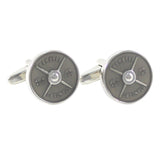 Novelty 45LBS Standard Barbell Cuff Links Father's Gift Birthday Wedding