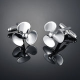 Transportation Series Cufflinks Bicycle/Motorcycle/Bus/Anchor Gear Plane