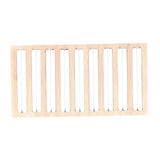 Bamboo Jewelry Display Stand 9 Lines Ring Organizer Tray