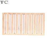 Bamboo Jewelry Display Stand 9 Lines Ring Organizer Tray
