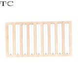 Bamboo Jewelry Display Stand 9 Lines Ring Organizer Tray