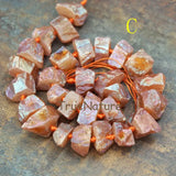 Clear Quartz Titanium Nugget Beads Mix Crystal Quartz Full Strand 20-25 mm