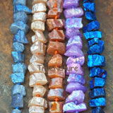 Clear Quartz Titanium Nugget Beads Mix Crystal Quartz Full Strand 20-25 mm