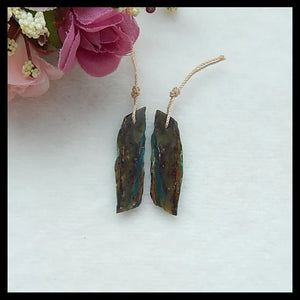 Nugget Opal Woman Earrings Bead 33x10x3mm