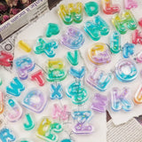 0-9 Mold Quicksand Shaker Silicone Epoxy Resin Alphabet Mould DIY Pendant