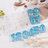 0-9 Mold Quicksand Shaker Silicone Epoxy Resin Alphabet Mould DIY Pendant