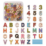 Number Alphabet Enamel Spacer Beads for Jewelry Making