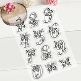 Number Butterfly Clear Stamps 1-9 Silicone Stamp DIY Scrapbooking Card Making