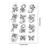 Number Butterfly Clear Stamps 1-9 Silicone Stamp DIY Scrapbooking Card Making