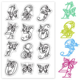 Number Butterfly Clear Stamps 1-9 Silicone Stamp DIY Scrapbooking Card Making