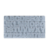 Number Letter Silicone Molds for Crystal Epoxy Pendant DIY Tools